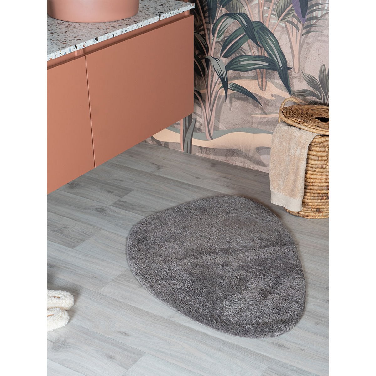 Bath mat Beach - Grey 60 x 80 cm