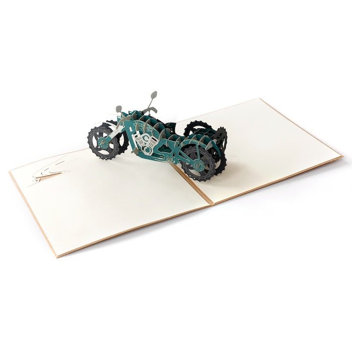 3D Card for Him for Dad - Jeep and Motorbike Design