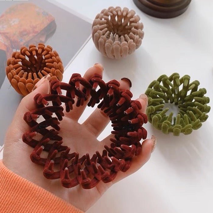 Geometric Bird Nest Elastic Hair Bubbles