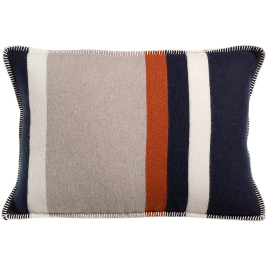 Recycled jacquard cushion Gioia Marine 40 x 65
