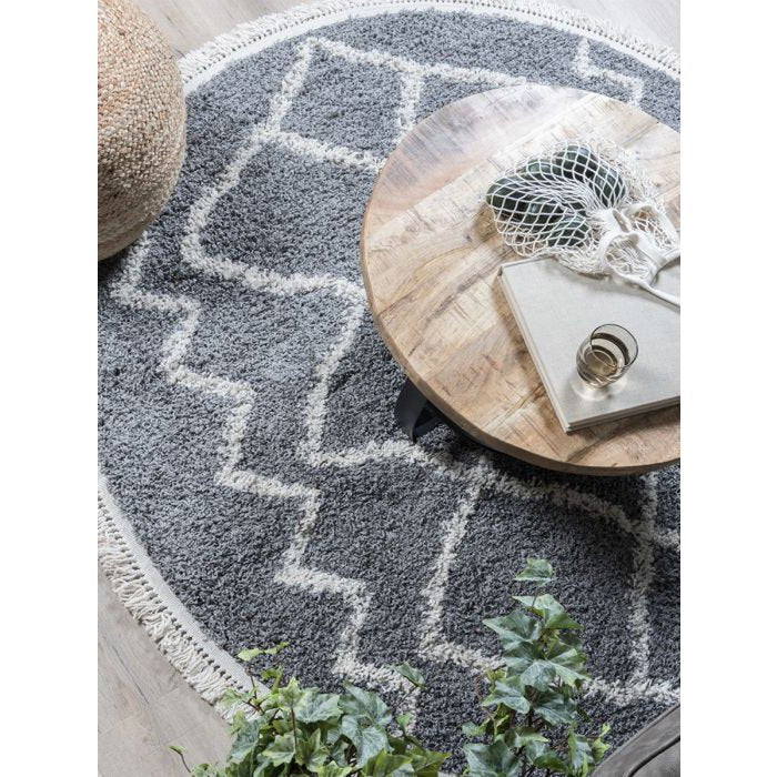 Rug Marrakesh Gray Round ø200 cm