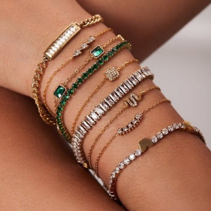 Chic Sparkling Stack Bracelet Set