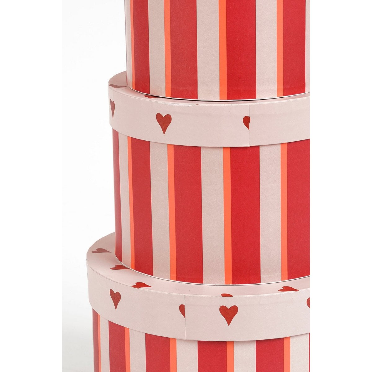 Christmas storage boxes set Red