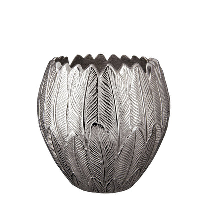 Aluminum vase "Feather"