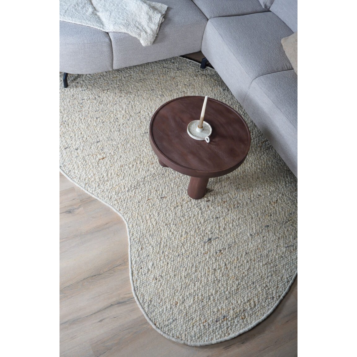 Rug Stone Beige 215 - Organic 160 x 230 cm