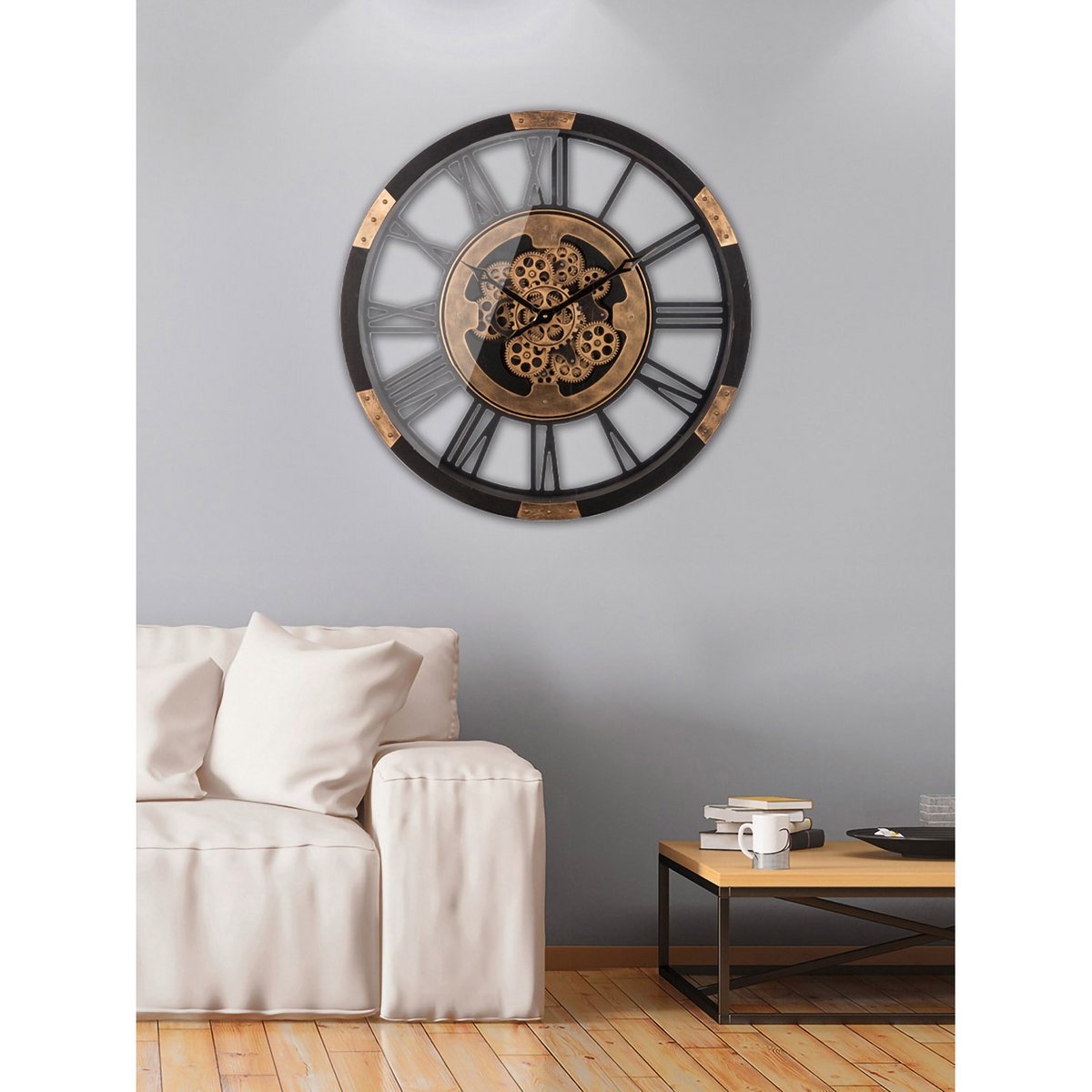 Wall clock round Setoria H.68 cm