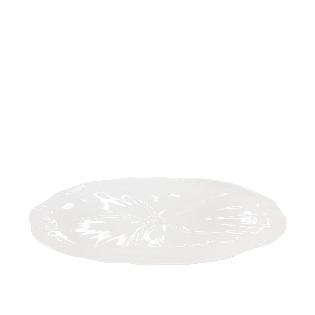 37cm white oval oval dish