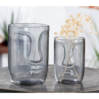 Glas Vase "Face"