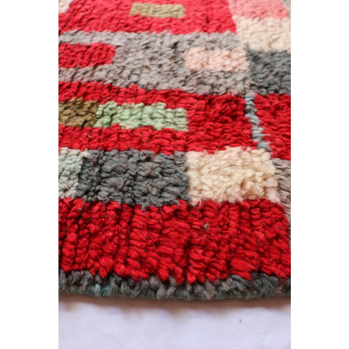 Pure wool Moroccan Berber hallway rug 76 x 408 cm