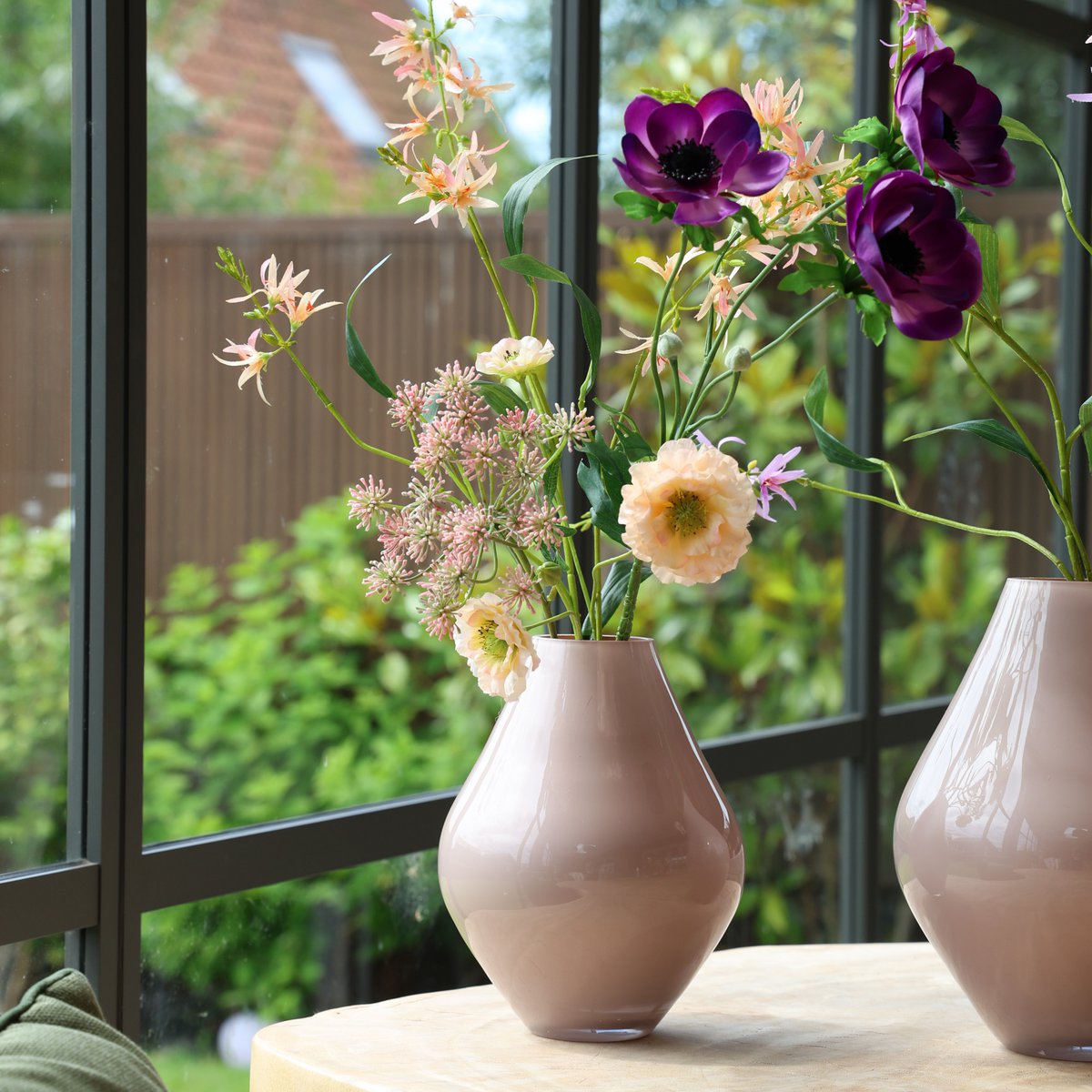 Vase - Lesse metallic pastel pink