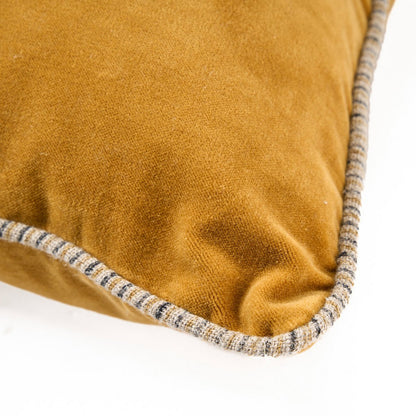 The Velvet Crush Cushion Cover - Mustard - 50x50