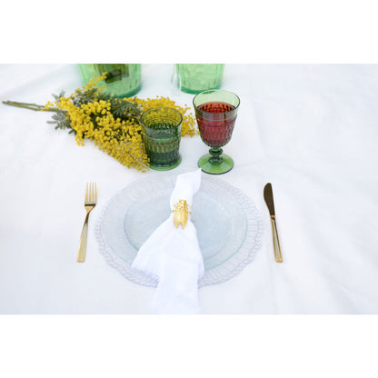 Acrylic green wine glasses - Lot of 6