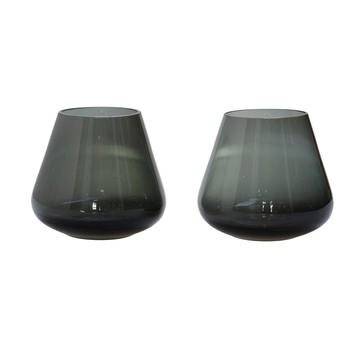 Tea light holder - Tasman XS gray Ø13.5 x H12 cm (set of 2 pieces)