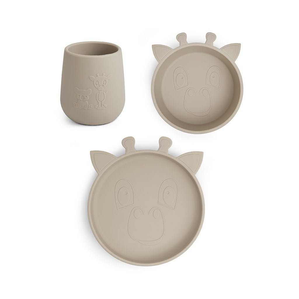 Judi silicone dinner set 3-pack Giraf