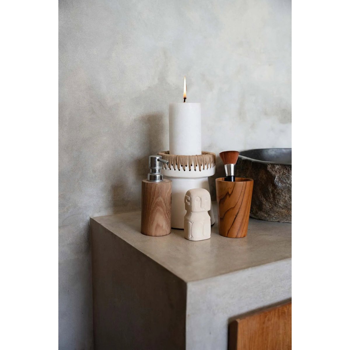 The Pretty Candle Holder - White Natural - M
