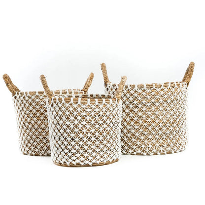 The Crossed Stitched Macrame Basket - M