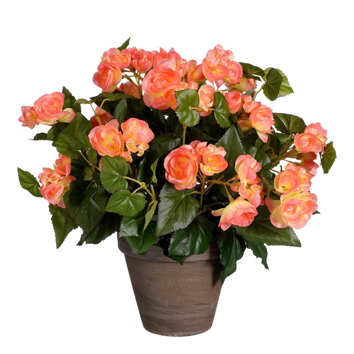 Artificial plant Begonia Salmon