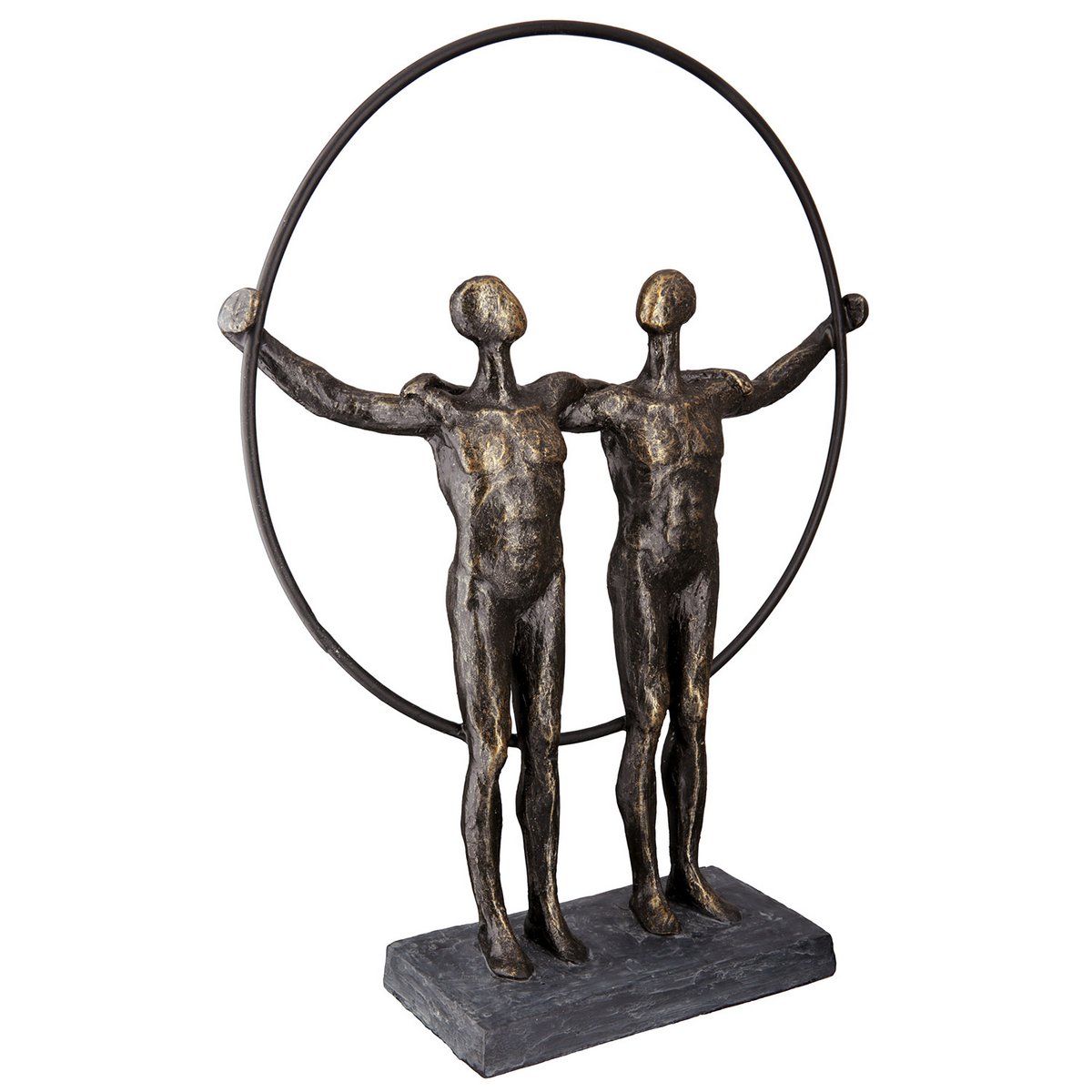 Poly sculpture "two men"