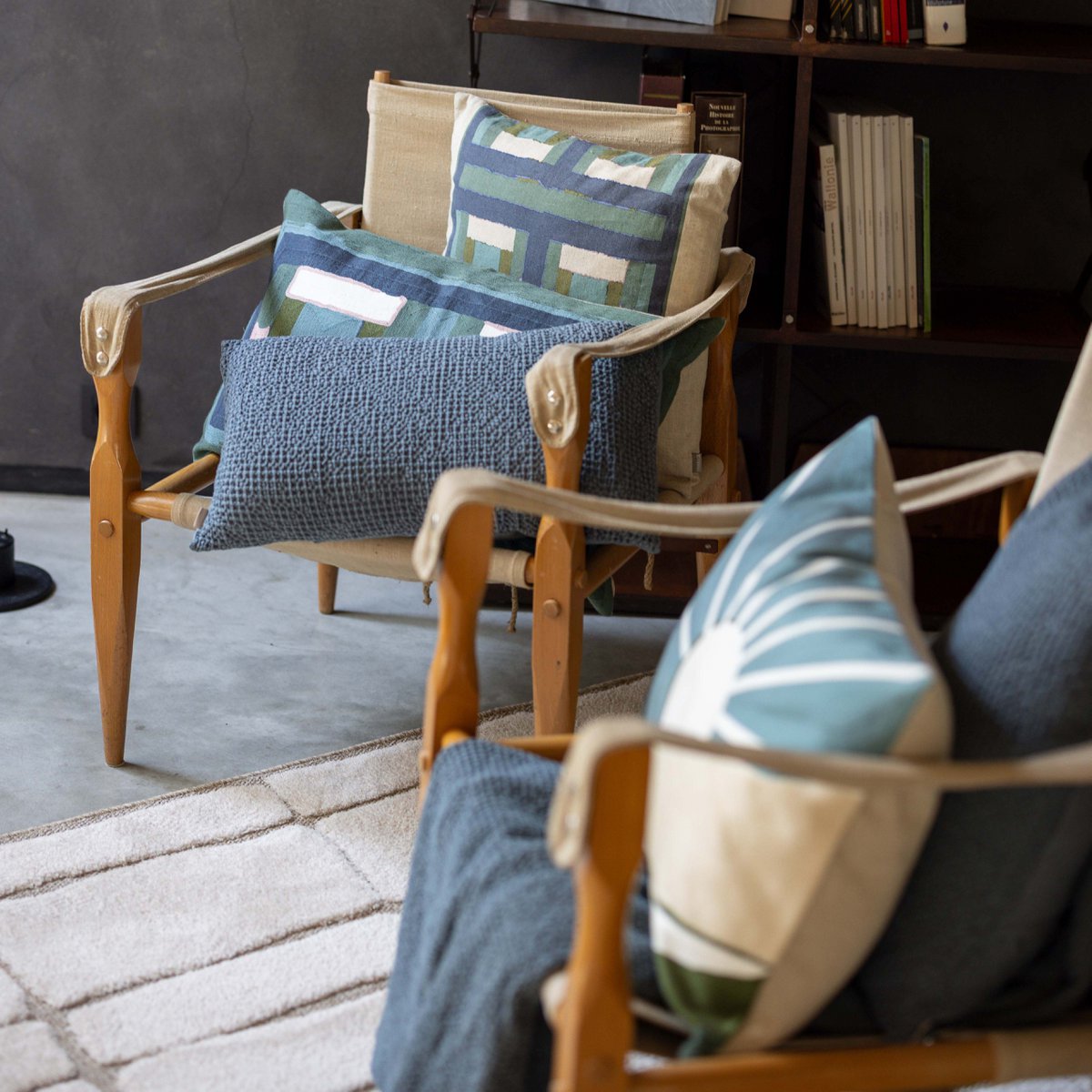 Maia lead recycled cushion 30 x 50