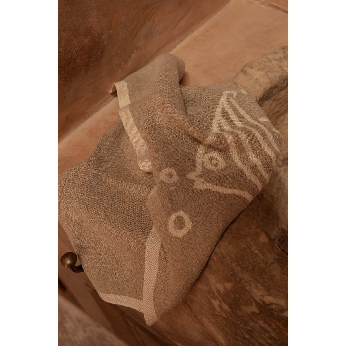 The Linen Fish Kitchen Towel - Natural White - 50x70