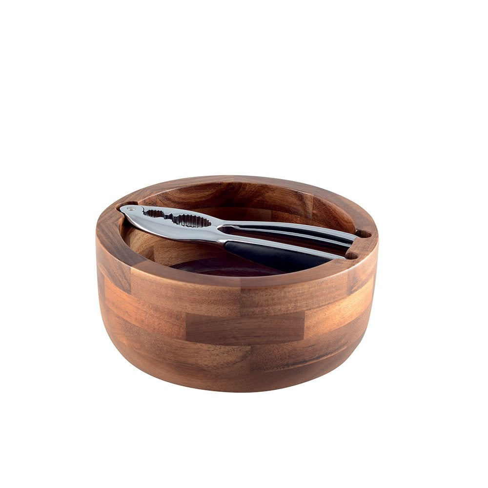 WOODEN BOWL WITH NUTCRACKER
