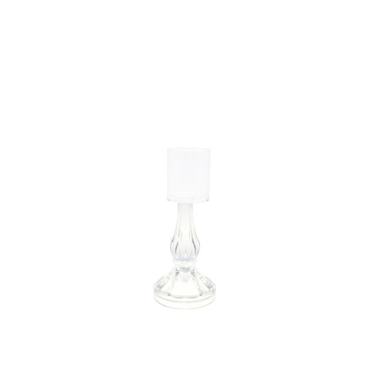 Transparent candlestier Small model H21CM
