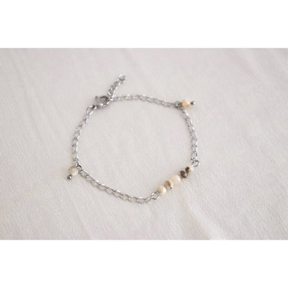 Zebra Feldspar Bracelet - Silver