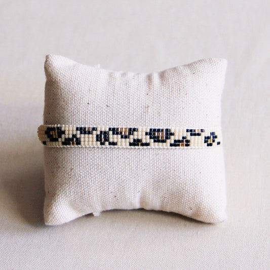 SS104: Weaving bracelet leopard