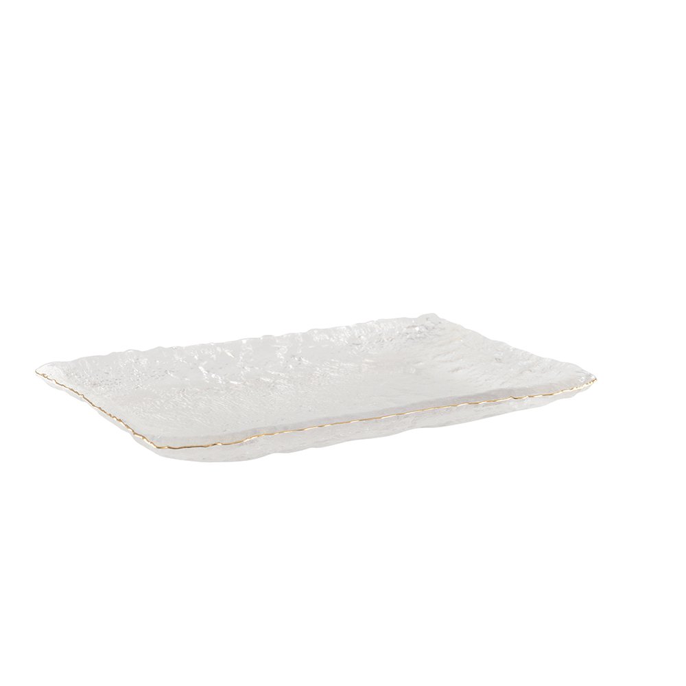 PLAT A CAKE BORD DORE 23X14.5X2.5CM