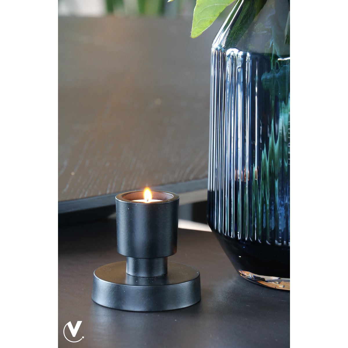 Candle holder - Piura Black