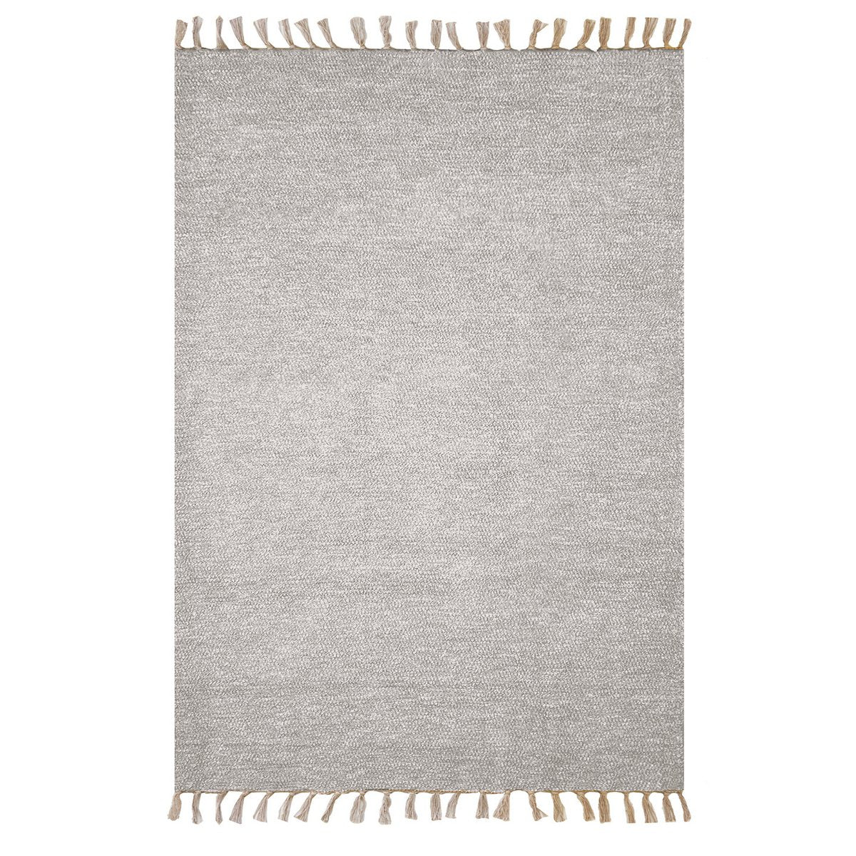 Large hand-woven recycled cotton rug