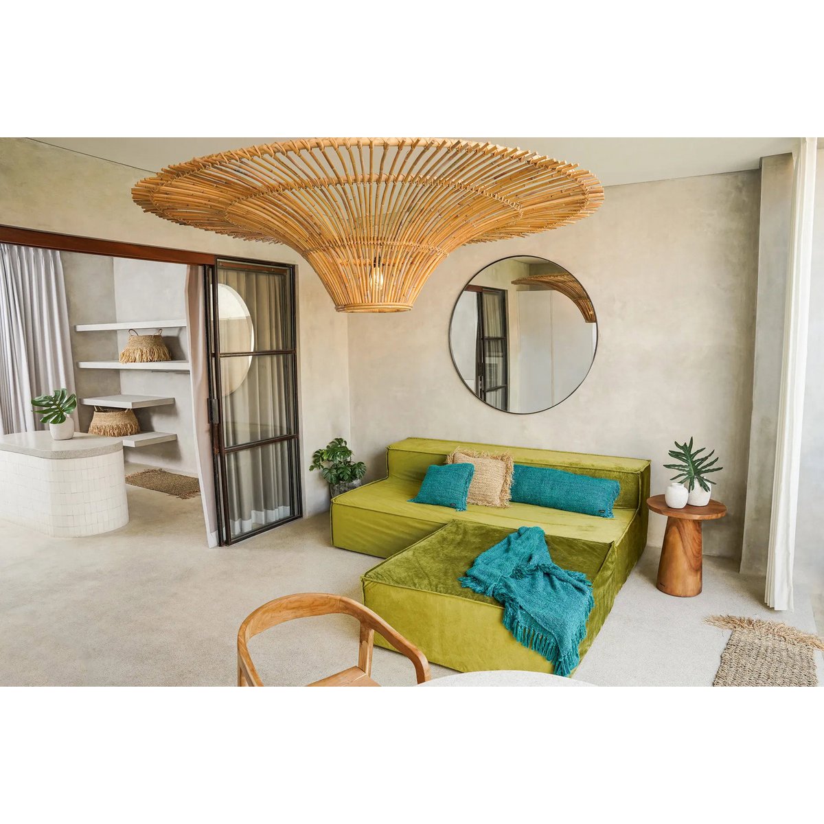 The Timber Conic Side Table - Natural - 50