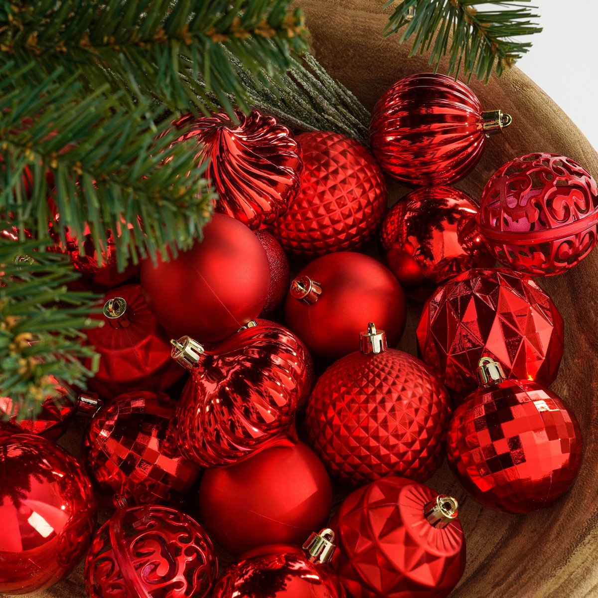 Christmas ball set Red