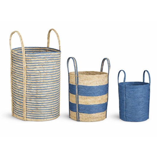 Plant basket set Blue