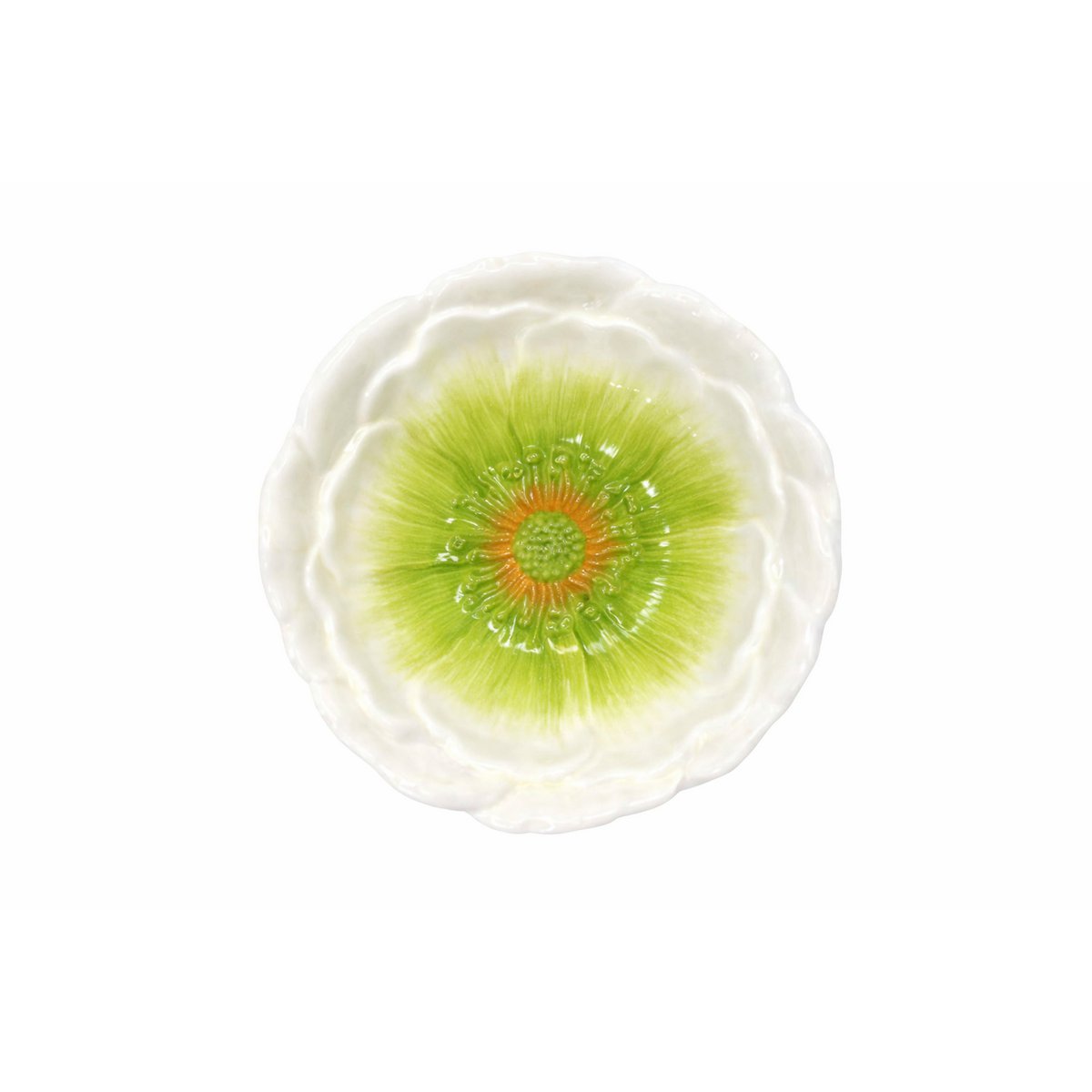 Capri green dessert plate 20.5x20.5x2.5cm