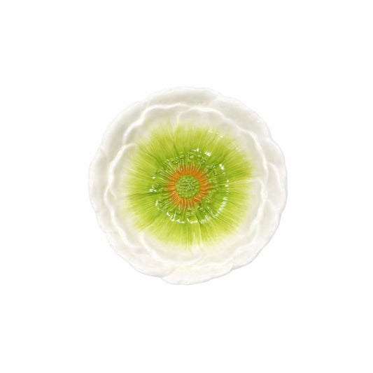 Capri green dessert plate 20.5x20.5x2.5cm