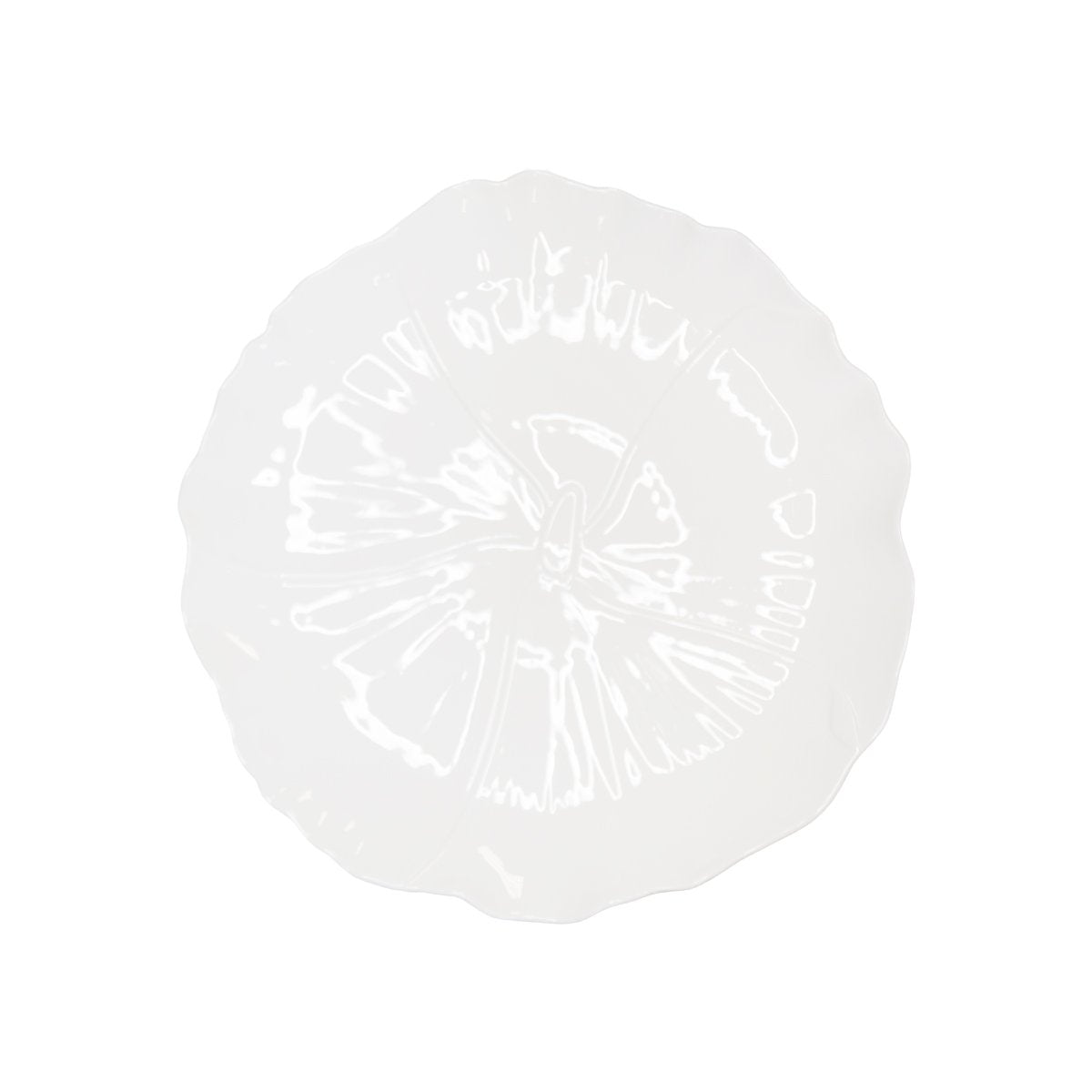 Presentation plate / white flower dish 35cm