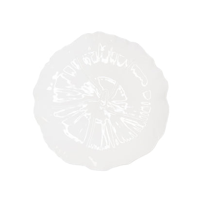 Presentation plate / white flower dish 35cm