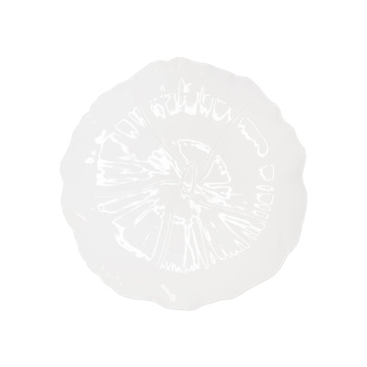 Presentation plate / white flower dish 35cm