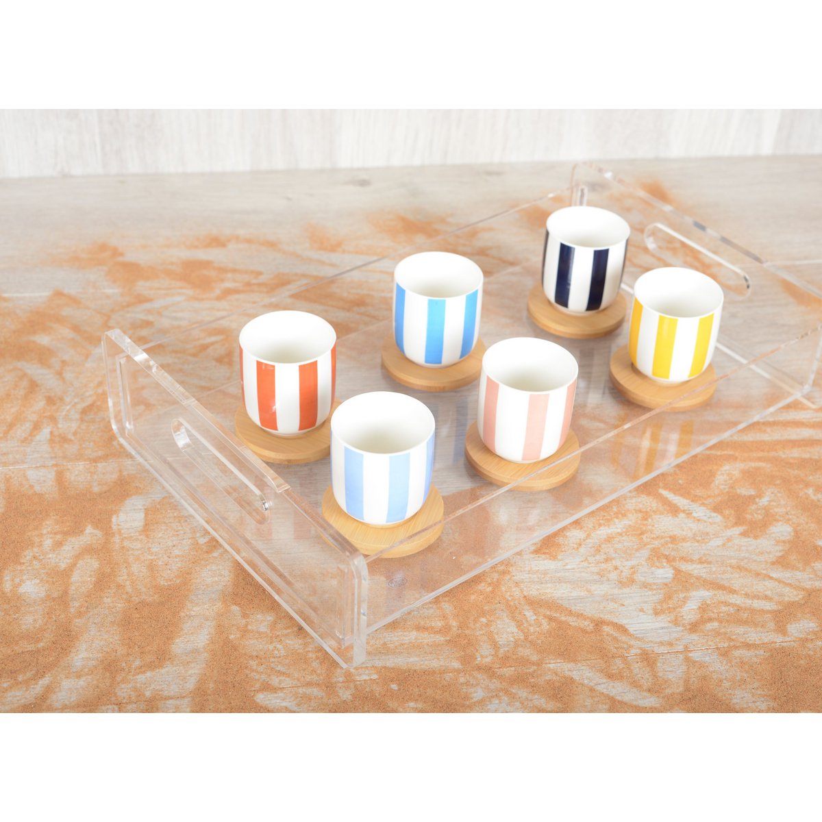 Wooden scratches and sub -stasis cups - Lot of 6