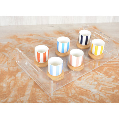 Wooden scratches and sub -stasis cups - Lot of 6