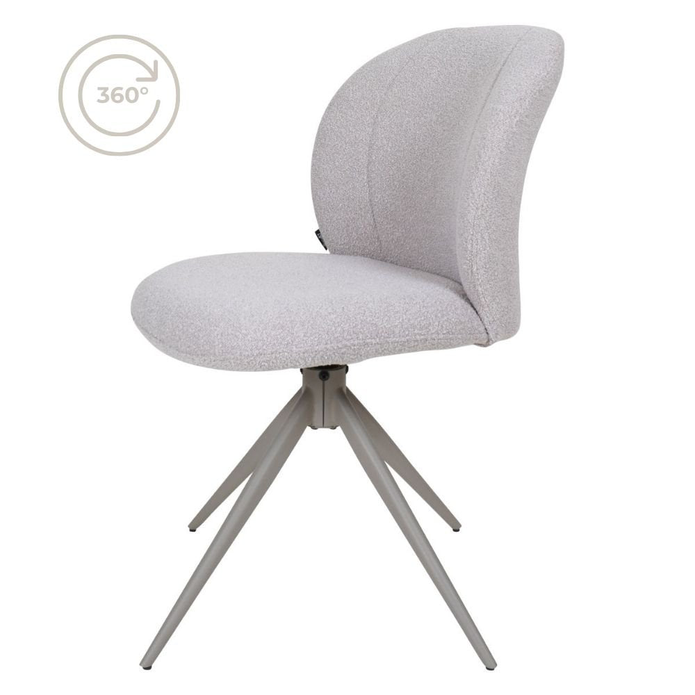 Dining room chair Cosmo - Bouclé - Naturel