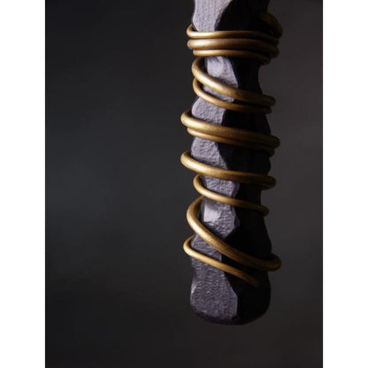 Black Sandal Wood Bronze Line Pendant