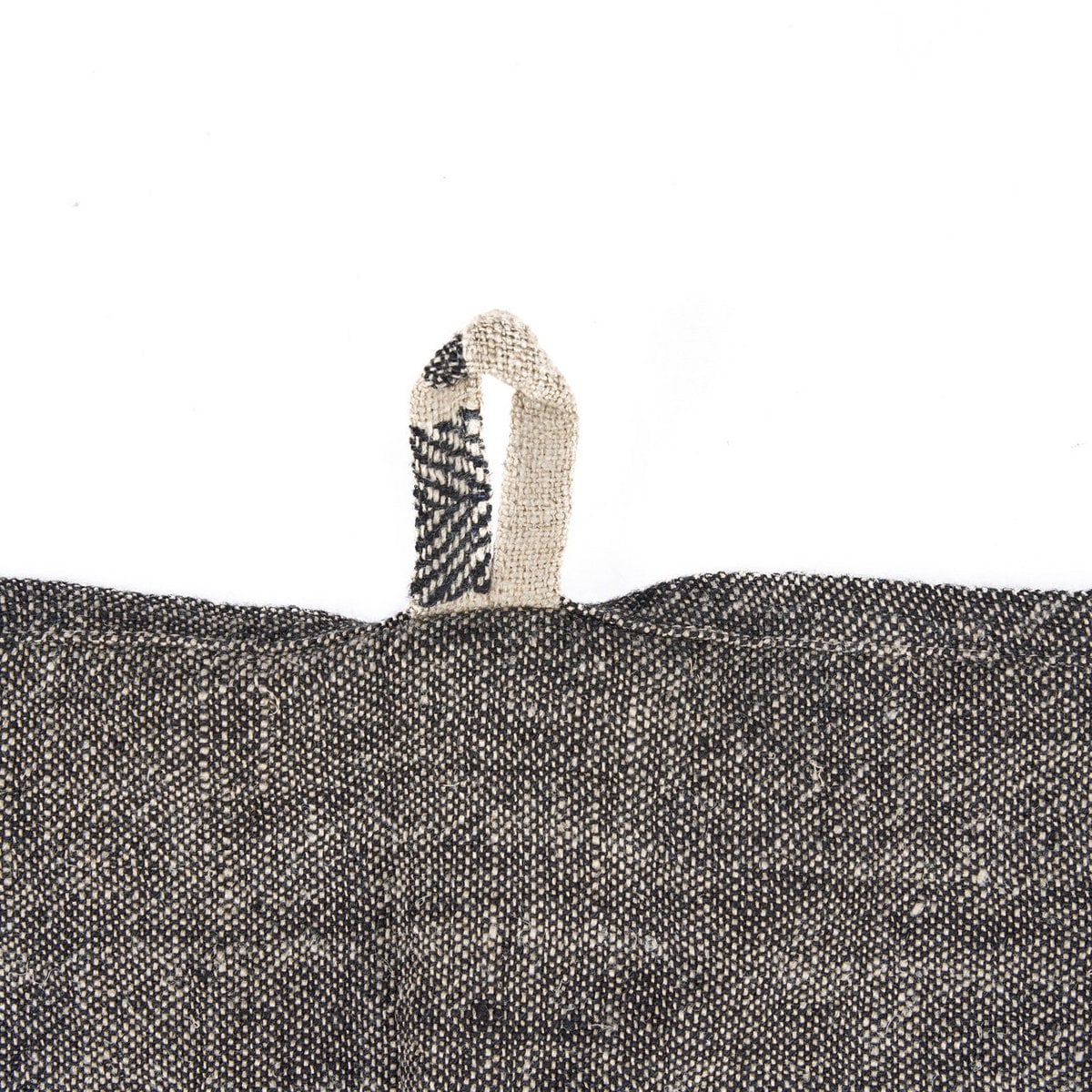 The Linen Smudge Kitchen Towel - Natural Black - 50x70