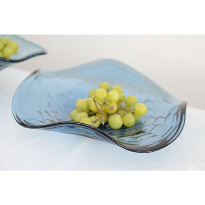 30x30x6.5cm blue glass Decorative Cup