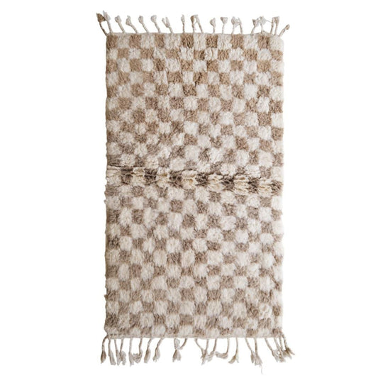 Pure wool Moroccan Berber rug 106 x 164 cm