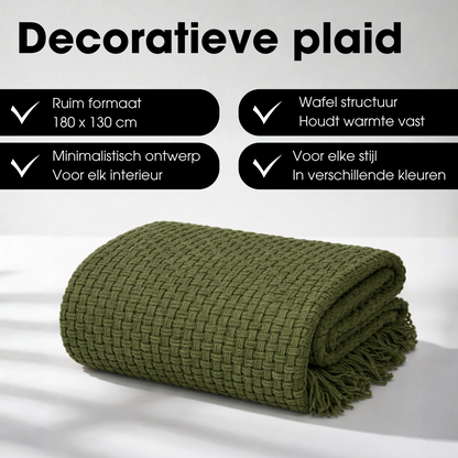 Plaid Cosenza Donkergroen