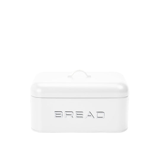 White and silver bread box 30x18x15cm
