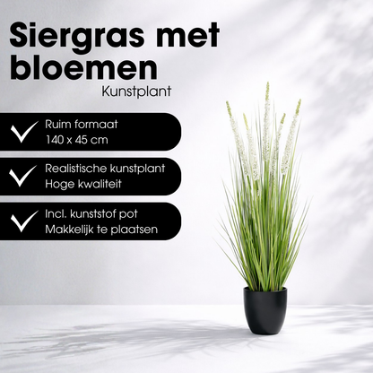 Artificial Plant Ornamental Grass White