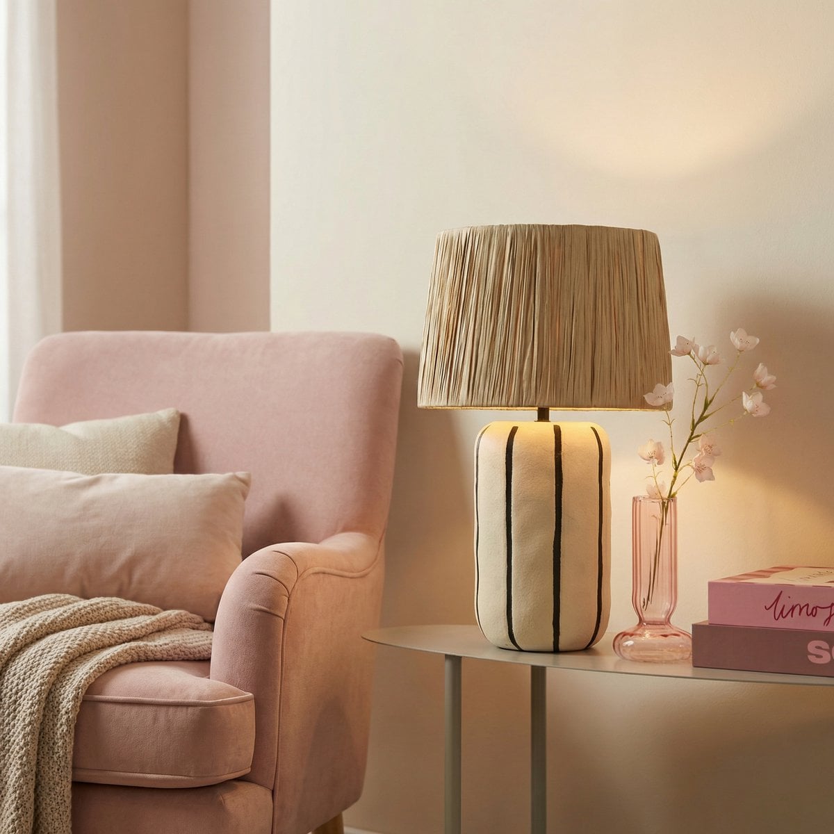 Standing lamp Denton Beige